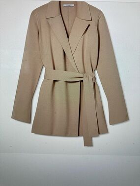 MM Lafleur Beige Tie-Waist Merritt Jardigan